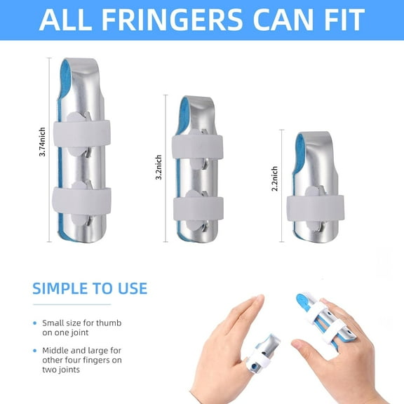Finger Splint, Finger Support Brace, Finger Stabilizer ,for Broken Fingers Straightening Arthritis Knuckle Immobilization