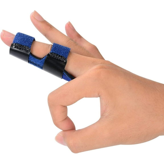 Finger Splints for Adult, Compression Finger Splints with Built-in Aluminium Support, Finger Knuckle Immobilization, Finger Straightening Brace Pain Relief for Index Middle Ring Pinky Finger