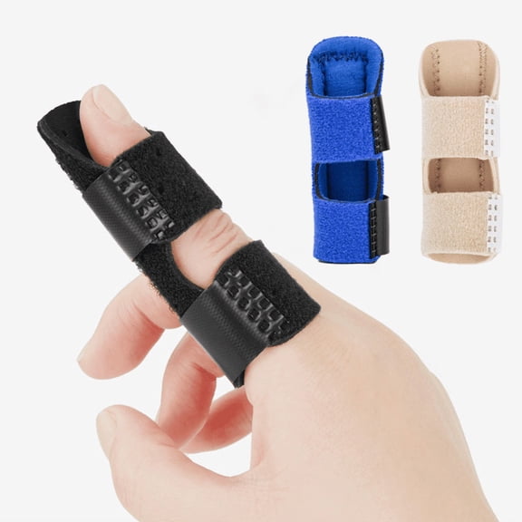 Finger Stabilizer Splint Brace, Sponge Composite Fabric, Built-in Aluminum Plate, Hook-and-Loop for Index Middle Ring Pinky Fingers4PCS