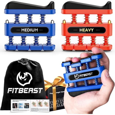 Finger Strengthener, Finger Exerciser, Hand Exerciser for Improve Dexterity and Strength in Fingers, Hands, Forearms–Grip Strength Trainer for Musicians, Climbers