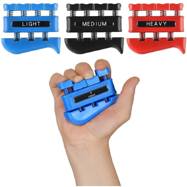 Uxcell Silicone Finger Stretcher Exerciser - 10LB Resistance, Hand Grip Strengthener For Rock Climbing