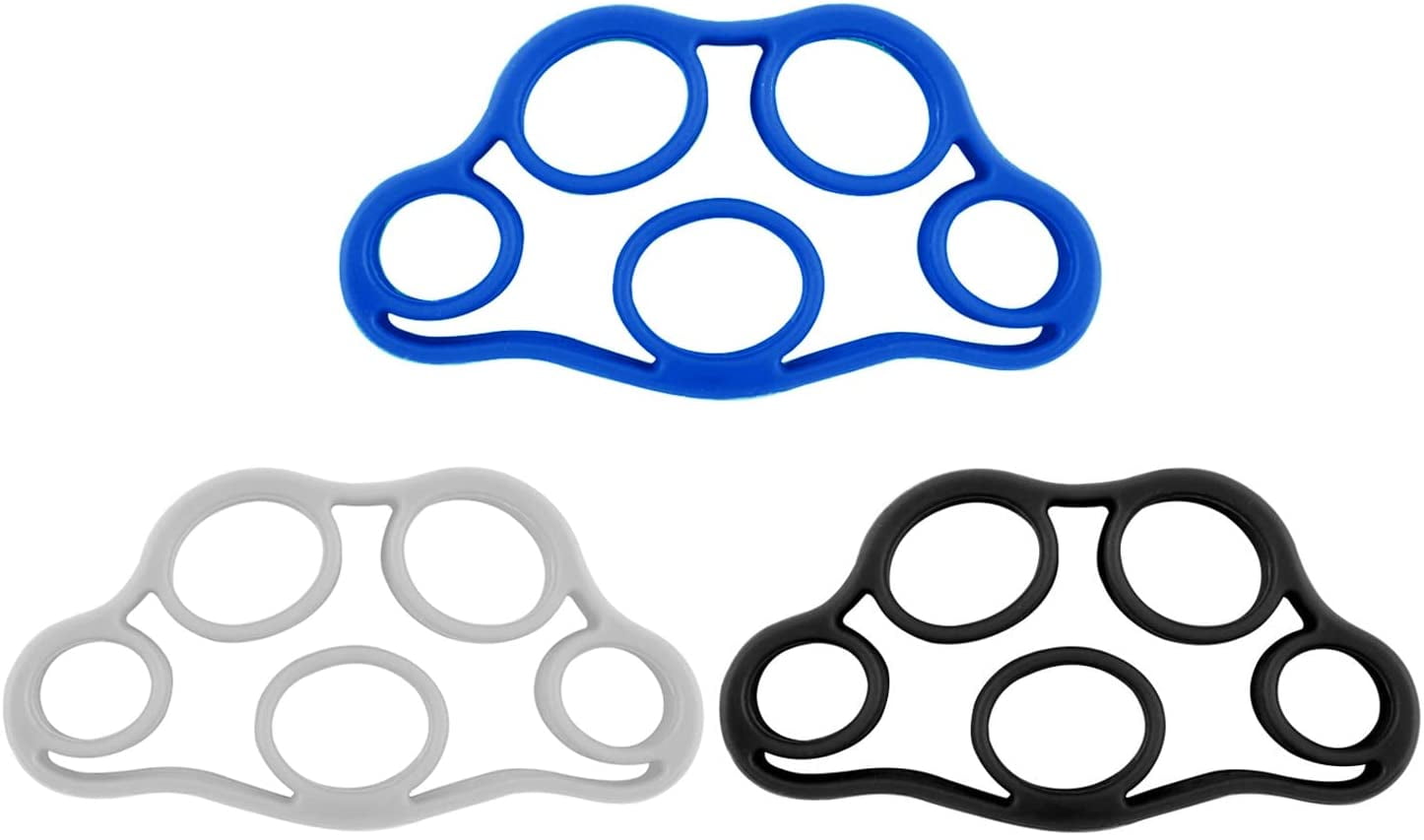 Finger Stretcher Bands, (3 Pack) Forearm Exerciser Hand Strengthener Finger Extensor Bands for