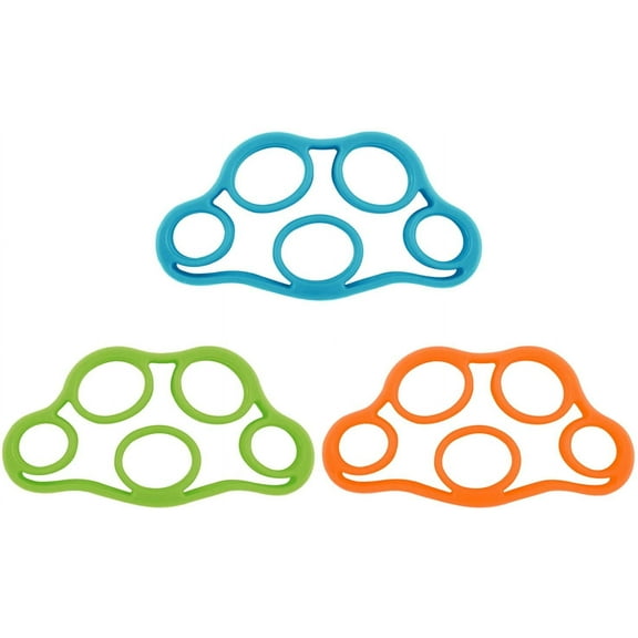 Finger Stretcher Bands, (3 Pack) Forearm Exerciser Hand Strengthener Finger Extensor Bands for Arthritis Carpal Tunnel Exercise Guitar and Rock Climbing