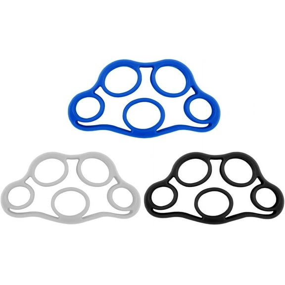 Finger Stretcher Bands, (3 Pack) Forearm Exerciser Hand Strengthener Finger Extensor Bands for Arthritis Carpal Tunnel Exercise Guitar and Rock Climbing