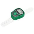 thumbnail image 1 of Finger Tally Counter 0-99999 5 Digital LED Display for Sports Counting, Green, 1 of 5