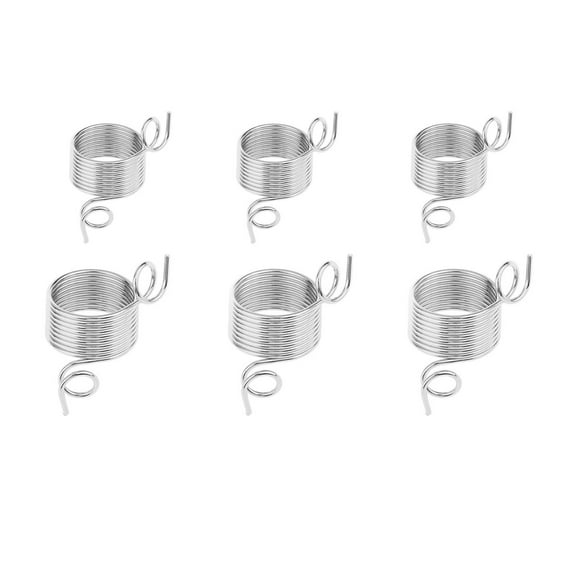 Finger Thimble Set for Efficient Yarn Knitting and Craft Sewing Tasks with Durable Spring and Protective Rings