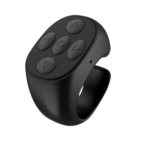 Finger Tip Wireless Bluetooth Remote Control 2025 New Bluetooth Scrolling Ring Rechargeable Scrolling Controller Phone Screen Automatic Clicker Page Turner Camera Shutter Remote Control Extenders