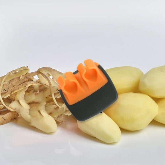 Finger Vegetable Palm Peeler Kitchen Fruit Potato Peeler with Comfortable Rubber Finger Grip For Pumpkin Carrot Cucumber Potato Multifunctional Planer, Fruit Peeler