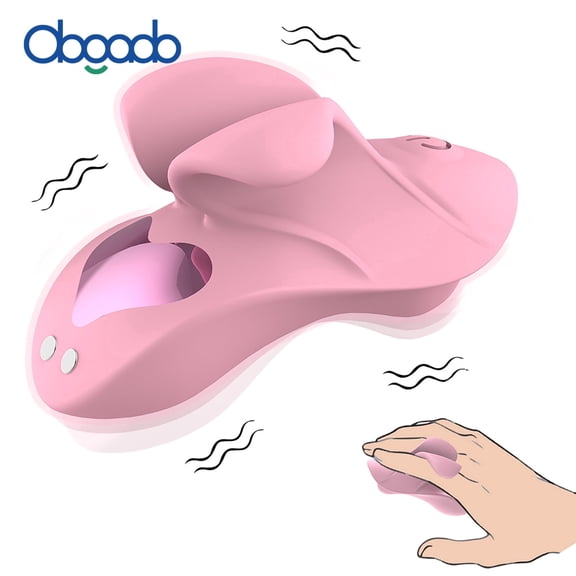 Finger Vibe Vibrator with 9 Vibrating Modes,G-Spot Massager Vibrator Clitoris Stimulator,Women Adult Sex Toys for Female-Pink