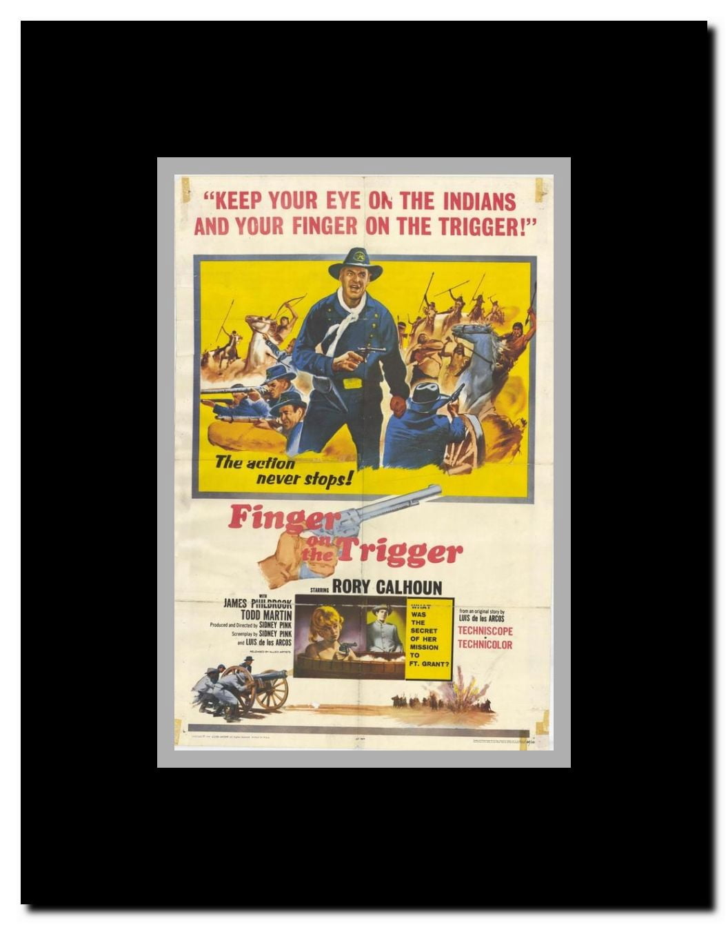 Finger on the Trigger Framed Movie Poster