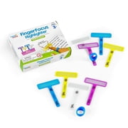 hand2mind FingerFocus Highlighter, Guided Reading Strips, Reading Pointers for Kids, Dyslexia Tools for Kids, ADHD Tools, Special Education School Supplies, Teacher Classroom Must Haves 6 Pack