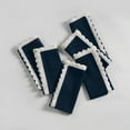 thumbnail image 1 of Fingercraft Cloth Napkin, Soft Quality Cotton Linen Blend Fabric, Dinner Napkins with Premium White Lace, 6 Pack, 20”x20” Navy, 1 of 8