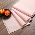 thumbnail image 1 of Fingercraft Table Runners, Cotton Dinner Table Centerpiece with Beautiful Premium Lace, Home and Dining Pink-108, 1 of 7