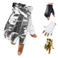thumbnail image 1 of Fingerless Driving Leather Outdoor Sport Halloween Half Finger for Men Women Ski Mittens Men, 1 of 3