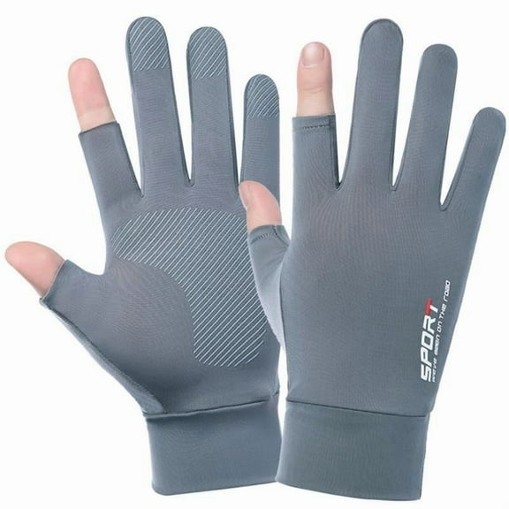 Fingerless Fishing Gloves - Men Women, UPF50+ Sun Gloves UV Protection, Lightweight Fly Fishing Gloves for Kayaking, Rowing, Hunting, Paddling Fingerless Sun Protection Fishing Sun Gloves