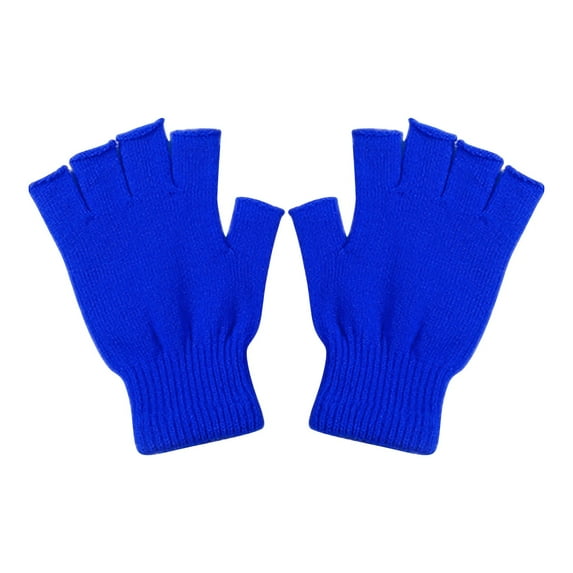 Fingerless Gloves For Women, Fingerless Gloves - Qyaukm 1 Pair Half Finger Gloves Winter Knit Touchscreen Warm Stretchy Mittens Fingerless Gloves in Common Size for Men and Women