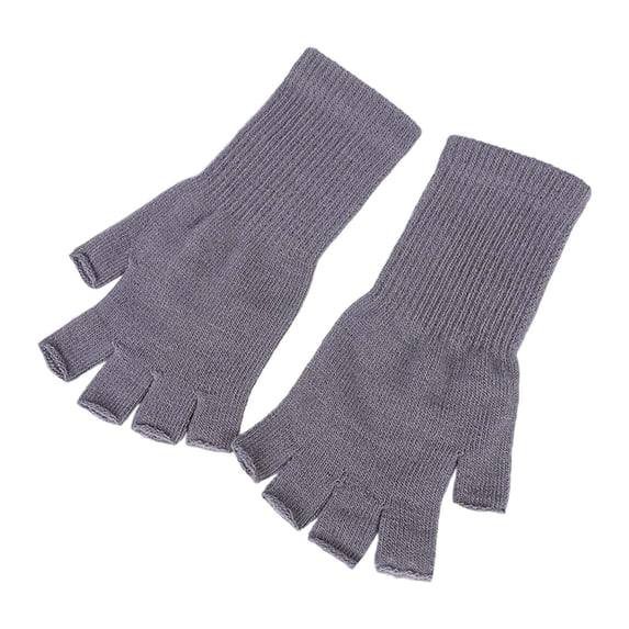 Fingerless Gloves for Women Men Half Finger Winter Warm Knit Glove for Working Driving