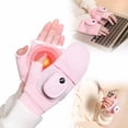 thumbnail image 1 of Fingerless Heated Gloves Women Men New Rechargeable Hand Warmer Gloves For Typing Warm Portable Heated Glove For Winter Indoor Outdoor Heating Riding Glove For Cold Weather(A Pair), 1 of 8
