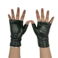 thumbnail image 1 of Fingerless Punk Styles Gloves Cosplay PU Leather For Motorcycle Outdoor Halloween Activity, 1 of 8