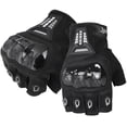 thumbnail image 1 of Fingerless Sports Gloves for Men Women, Motorcycle Gloves Knuckle Protection Gloves Workout Gloves for Outdoor Sports, Cycling Gloves for Hunting Hiking Camping, 1 of 11