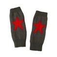thumbnail image 1 of Fingerless Star Knitted Gloves For Women, Wrist Warmers Winter Typing Soft Stylish Arm Warmers, Punk Everyday Winter Looks One Size Fit, 1 of 7