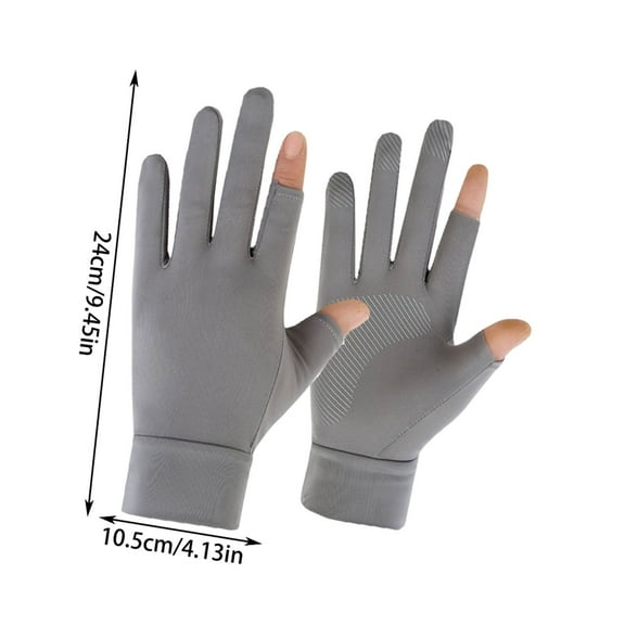 Fingerless Sun Gloves Driving Fishing Touch Screen Partial Finger Coverage Men Women Outdoor Summer Lightweight UV Protection Flexible