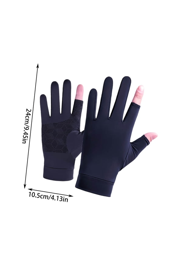 Fingerless Sun Gloves Driving Fishing Touch Screen Partial Finger Coverage Men Women Outdoor Summer Lightweight UV Protection Flexible