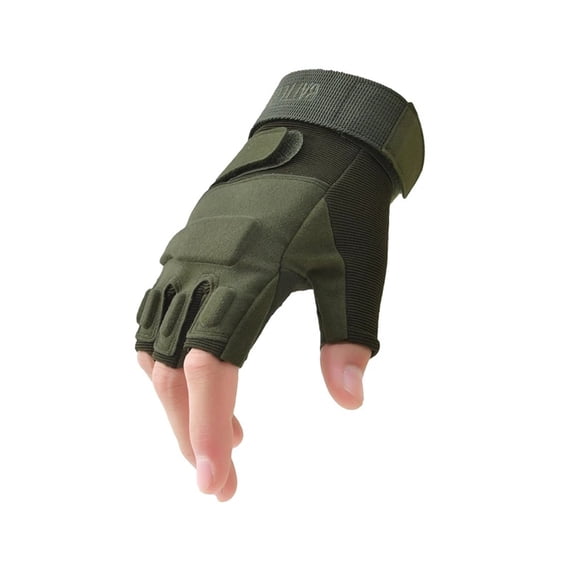Fingerless Gloves Breathable Lightweight Outdoor Sports Half Finger Gloves Motorcycle Driving Gloves Ring Gloves