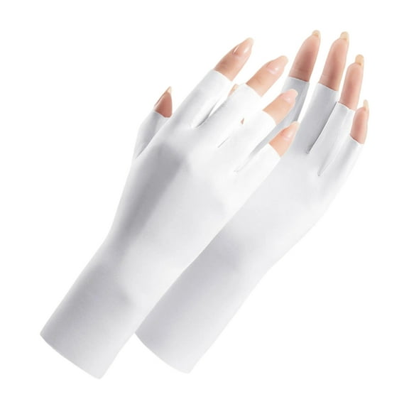 Fingerless Ultraviolets Protections Gloves Lightweight Breathable Sunscreen For Outdoor Activity