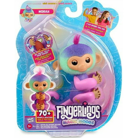 Fingerlings Baby Monkey Norah Figure (70+ Sounds & Reactions!)