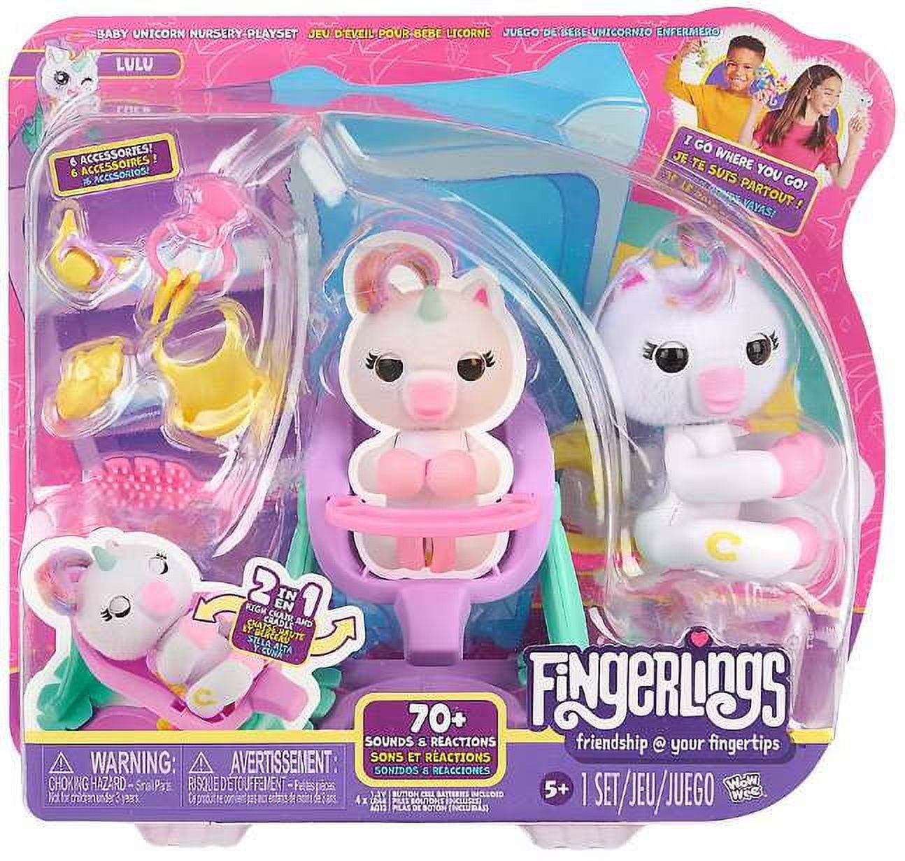 Fingerlings Baby Unicorn Nursery Playset (Lulu)