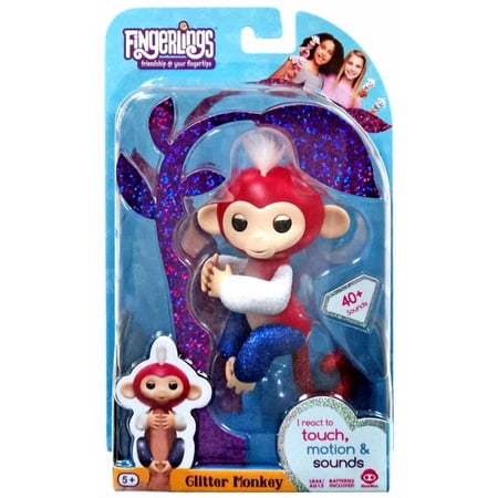 Fingerlings Glitter Monkey Liberty Figure