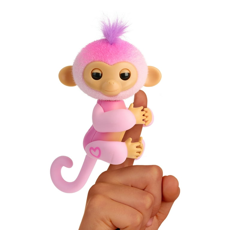 Fingerlings Interactive Baby Monkey Harmony, 70+ Sounds & Reactions, Heart  Lights Up, Fuzzy Faux Fur, Reacts to Touch (Ages 5+)