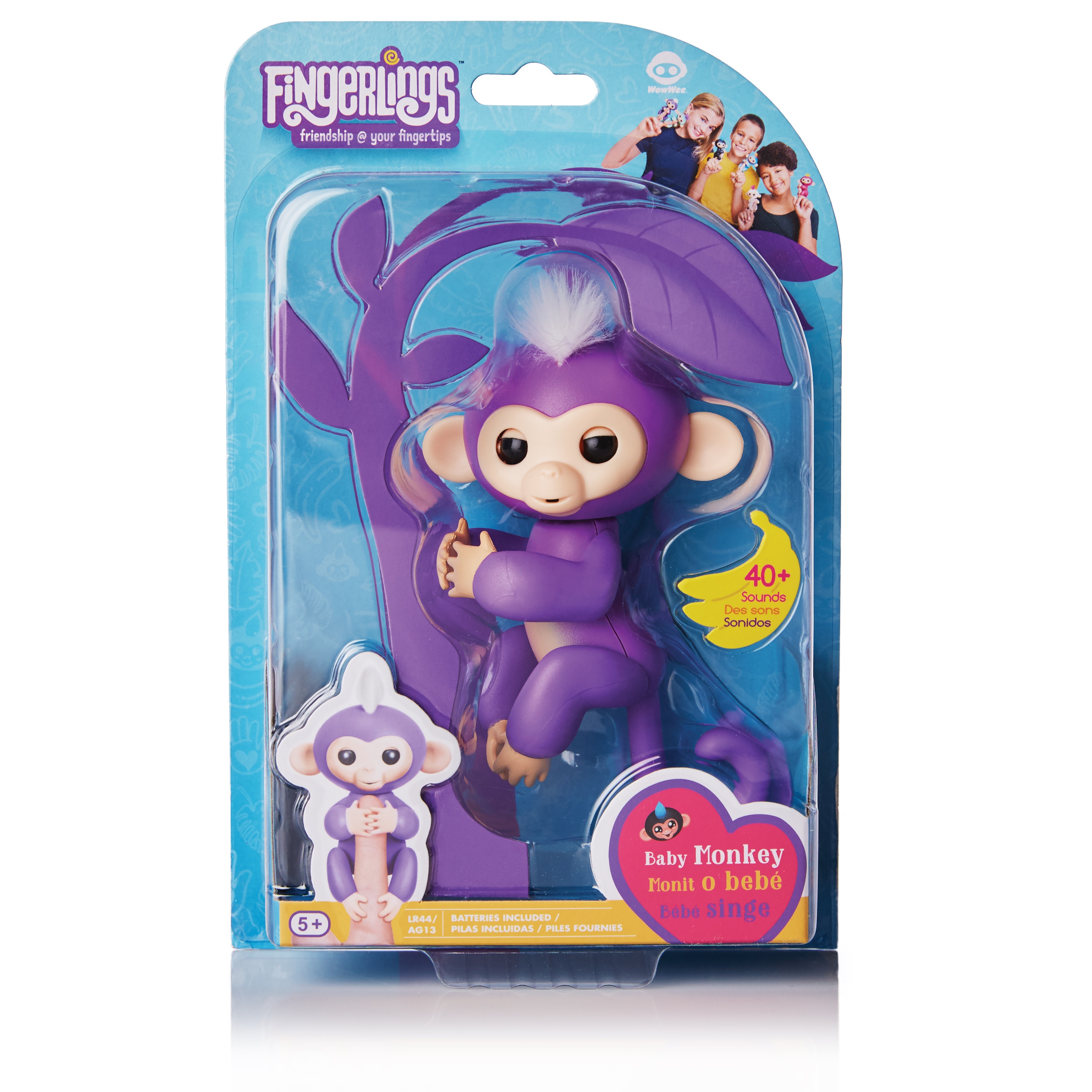 Fingerlings - Bella La Scimmia Interattiva Di WowWee - Giocattolo In Peluche Con Abbracci E Registrazione Vocale