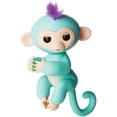 thumbnail image 1 of Fingerlings - Interactive Baby Monkey - Zoe (Turquoise with Purple Hair) By WowWee, 1 of 8