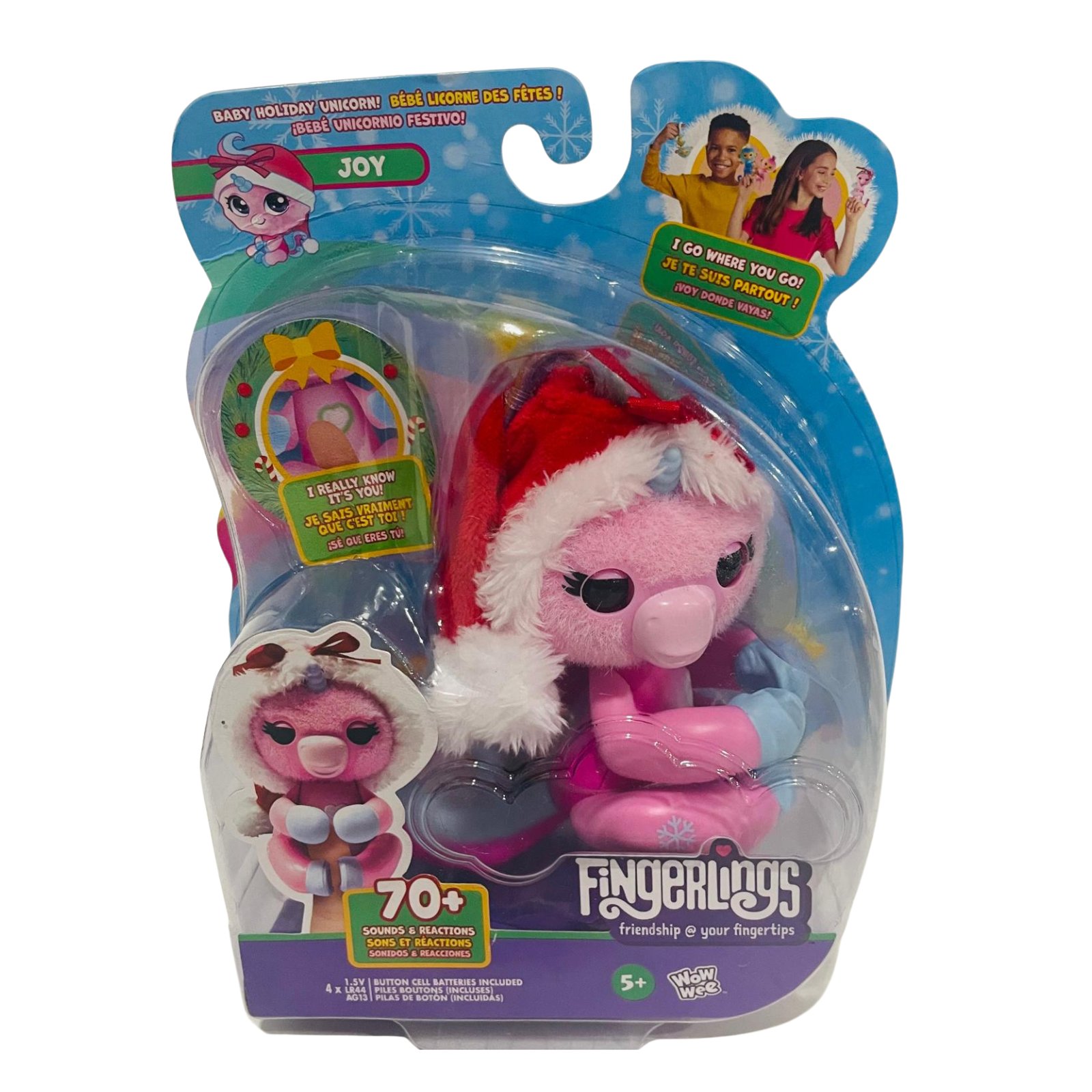 Fingerlings Joy Pink Unicorn - Interactive Baby Unicorn Toy with Sounds