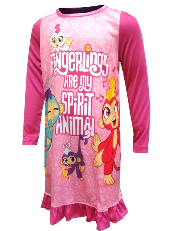 Fingerlings Pajamas Girls' Spirit Animal Sleep Nightgown (6)
