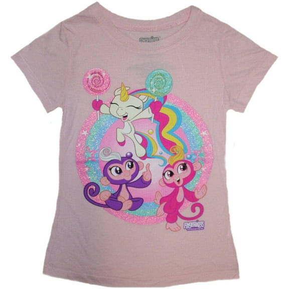 Fingerlings Tales Bella, Mia, and Gigi Big Girl's T-Shirt - Small (7-8)