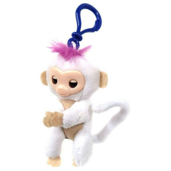Fingerlings White Plush Hugger Clip On Plush