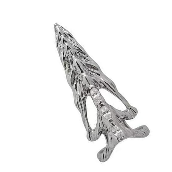 Sparking Nail Tip Claw Rings Exaggerated Fashion Rings Suitable for Trendy Women