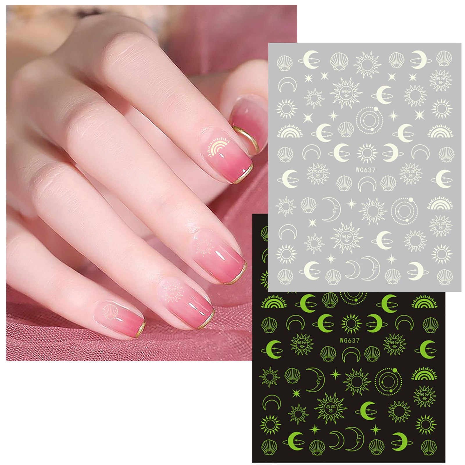 Fingernail Stickers Wraps Nail Bling Rhinestones And Gel Nail Design ...