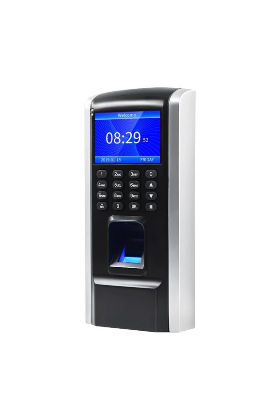 Fingerprint Access Control Time Attendance Machine Biometric Time Clock Checking-in Recorder Fingerprint/Password Recognition ,Versatile Punching Options