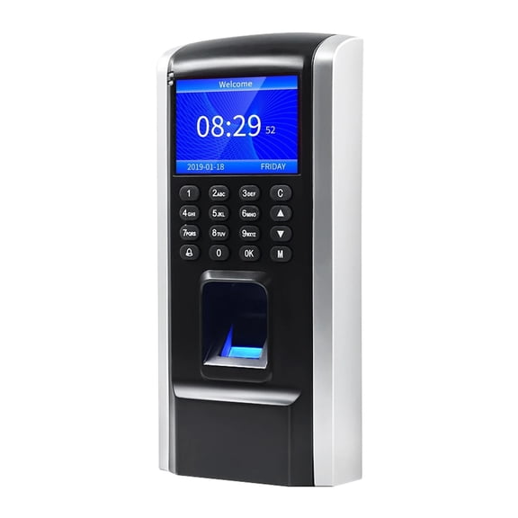 Fingerprint Access Control Time Attendance Machine Biometric Time Clock Checking-in Recorder Fingerprint/Password Recognition
