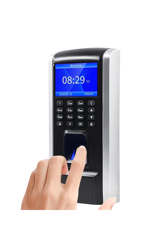 Fingerprint Access Control Time Attendance Machine Employee Checking-in Recorder Fingerprint/Password/ID Card Recognition ,Versatile Punching Options