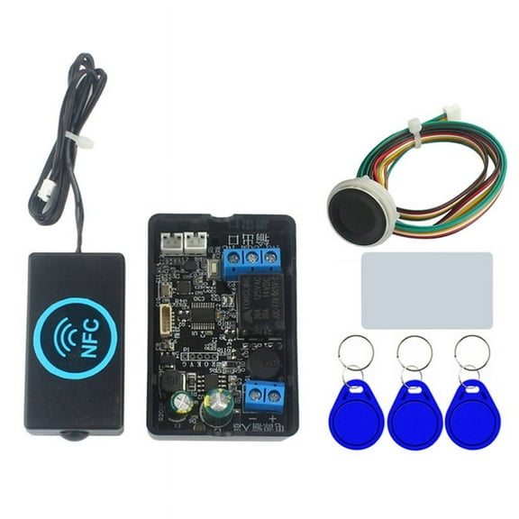 Fingerprint Access Controller NFC Electric Lock Control Relay Module IC Card Induction Switch S1 Fingerprint and NFC