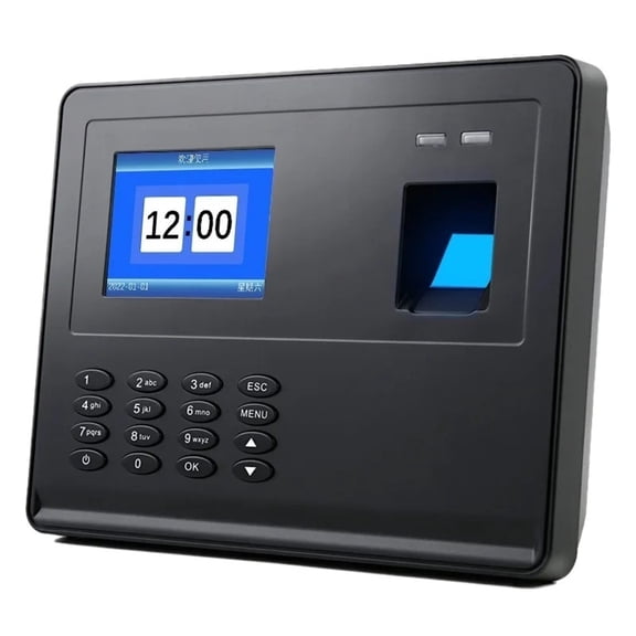 Fingerprint Attendance Biometric Machine System Employee Keypad Electric Time Clock Recorder Data Manage F02H ,Versatile Punching Options