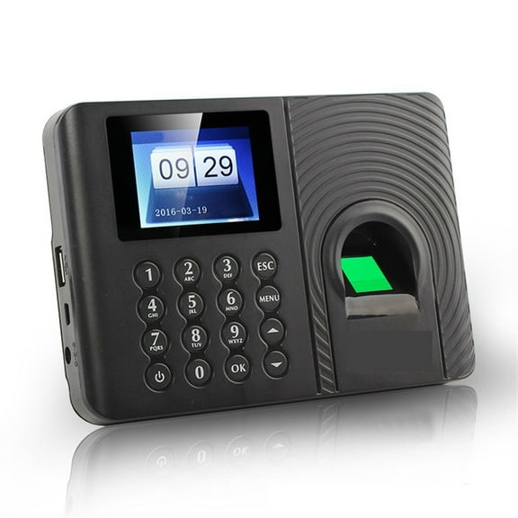 Fingerprint Attendance Biometric Machine System Employee Keypad Electric Time Clock Recorder USB Data Manage