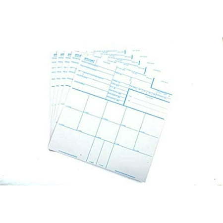 Fingerprint Cards, Applicant FD-258, 25 Pack
