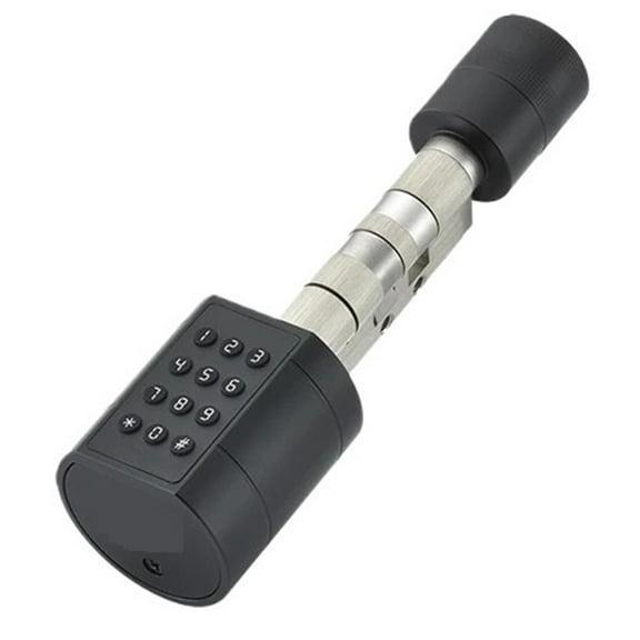 Fingerprint Cylinder Electronic Smart Door Lock Digital Keypad Code Key Card Remote Control Adjustable Home Apartment ,Easy Installation