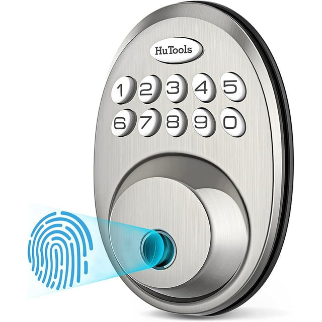 Fingerprint Deadbolt Door Lock, HuTools Biometric Keyless Entry Door